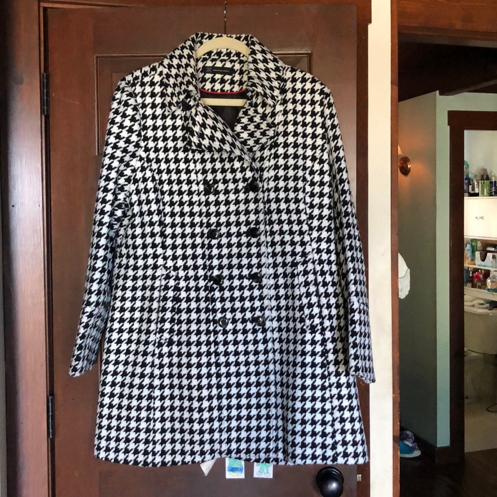 INC HOUNDSTOOTH WINTER JACKET
